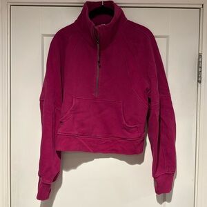 Lululemon Scuba oversized funnel neck half zip XS/S MAGENTA
